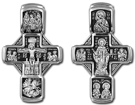 Православный крест. Николай Чудотворец