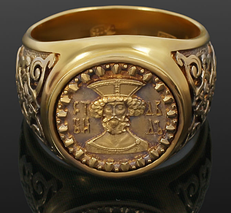 Перстень святой царь Давид, позолота