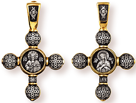 Православный крест. Икона Божией Матери Умиление Серафимо-Дивеевская