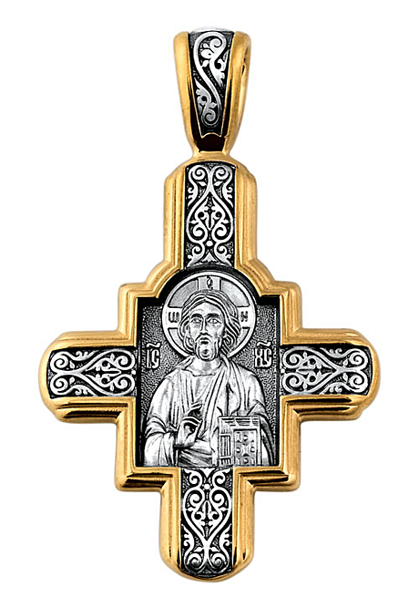 Крест «Господь Вседержитель. Великомученик Пантелеимон Целитель»