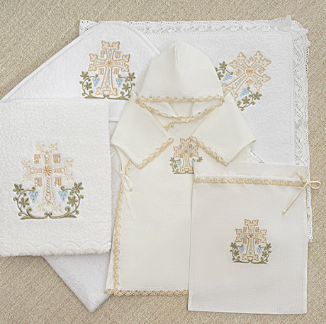 Армянский крестильный набор с полотенцем на выбор