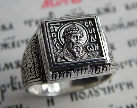 Перстень-мощевик святитель Спиридон Тримифунтский