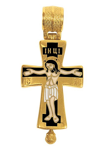 Крест-мощевик  «Распятие. Св. Николай Чудотворец»