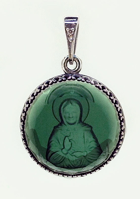 Образок святая блаженная Матрона Московская, бриллиант