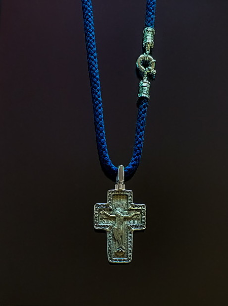 Крест с синим шнуром «Архангел Михаил»