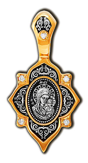 Образок Казанская икона Божией Матери. Ангел-Хранитель