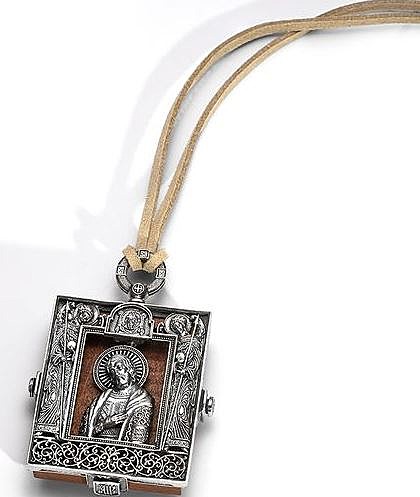 Икона автомобильная святой благоверный Александр Невский