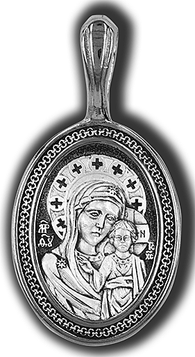 Образок Казанская икона Божией Матери