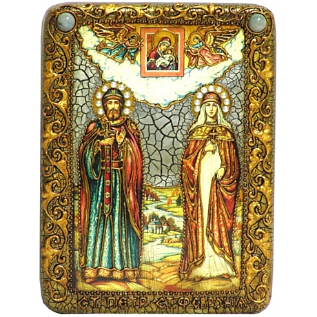 Икона святые Пётр и Феврония