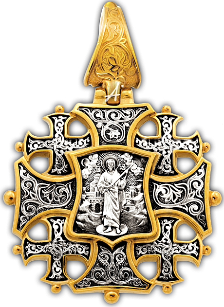 Православный крест «Спас с мечом. Святой Георгий Победоносец»