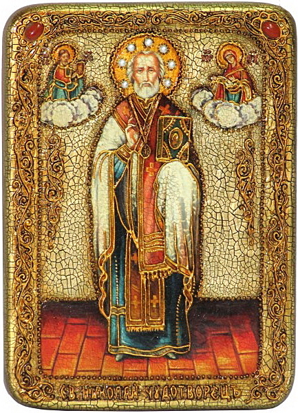 Икона святитель Николай, архиепископ Мир Ликийский (Мирликийский)