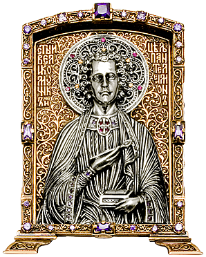 Икона средняя святой Великомученик Пантелеймон