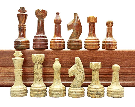 Шахматы каменные стандартные (высота короля 3,50)