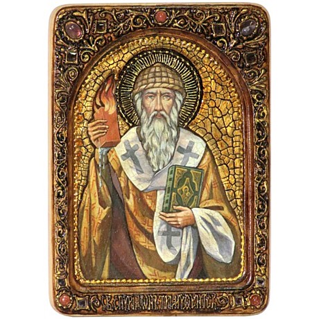 Икона cвятитель Спиридон Тримифунтский