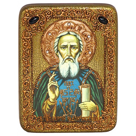Икона преподобный Сергий Радонежский