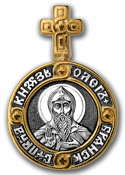 Образок святой благоверный князь Олег Брянский. Ангел Хранитель