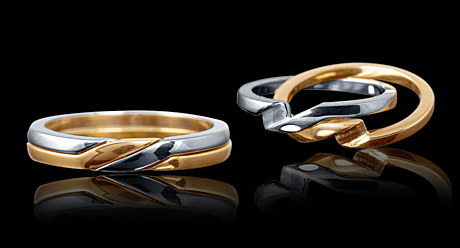Обручальное кольцо. Кольцо из двух колец. Обручальное кольцо из двух колец. Кольцо из двух металлов. Золотое кольцо судьба