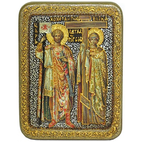 Икона святые равноапостольные Елена и Константин