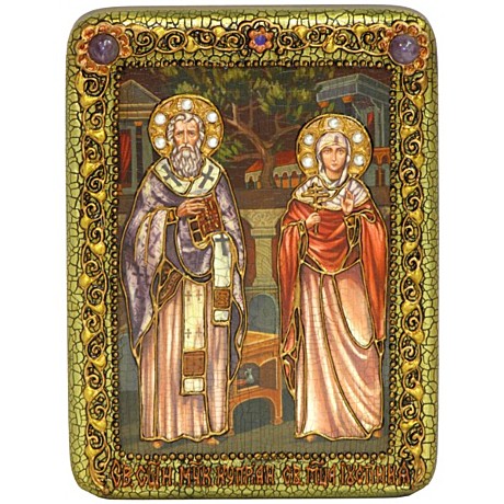 Икона святой Киприан и Иустина